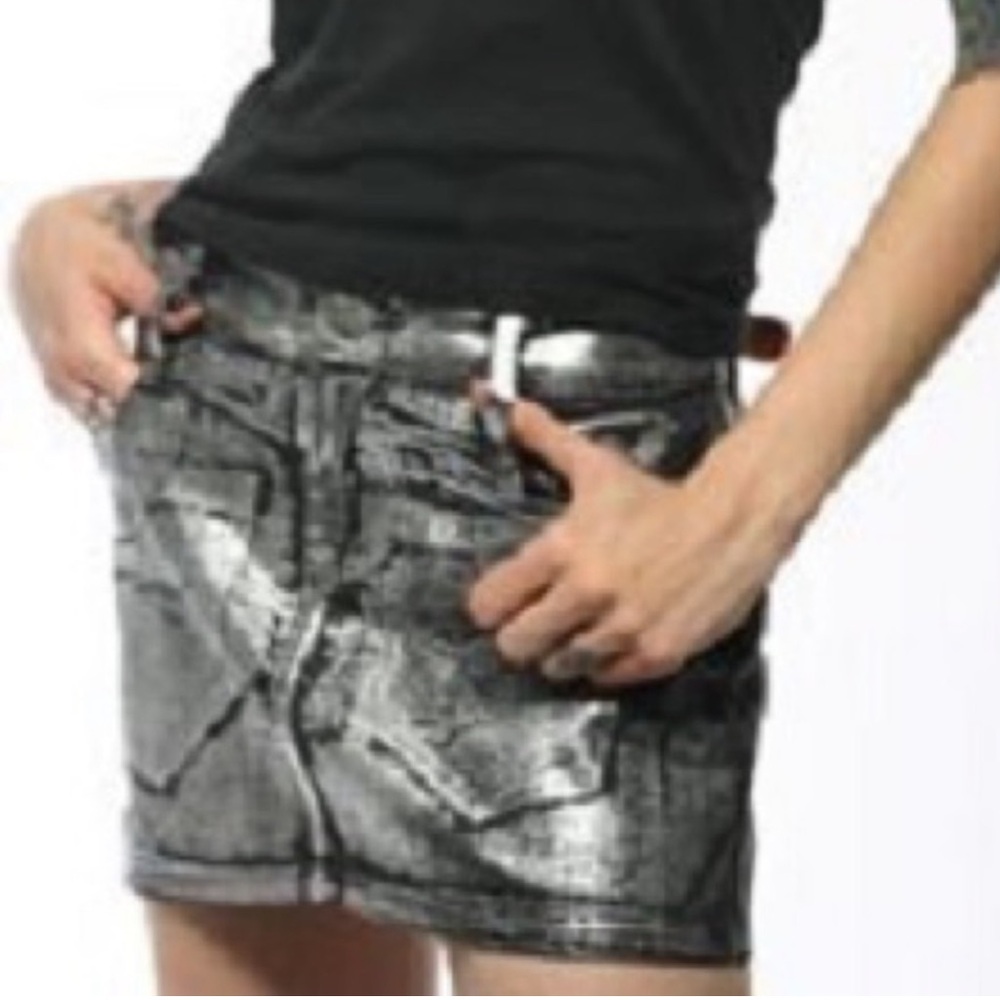 Lip Service denim mini skirt